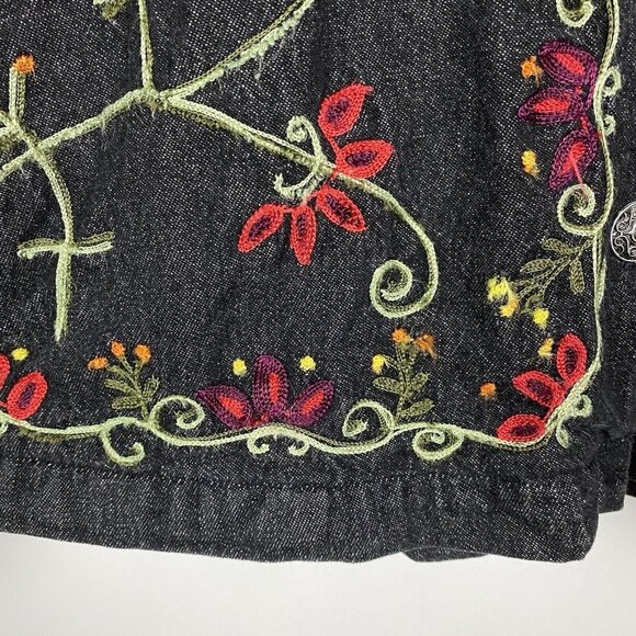 Shaver Lake Floral Embroidered Denim Jacket - Picture 7 of 12